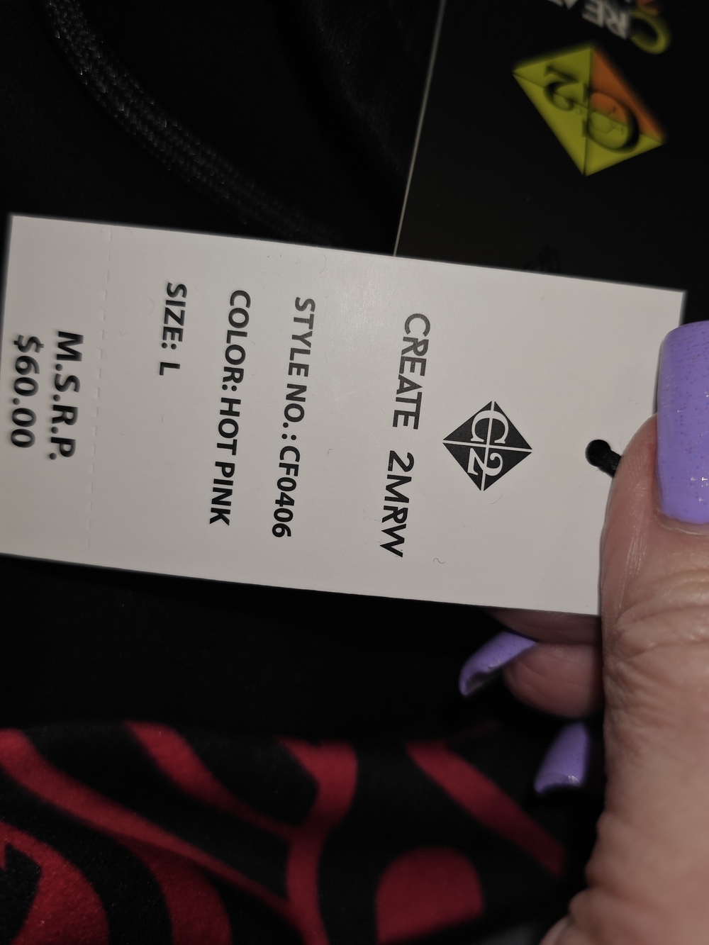 WOMANS Black Jogger Pants with Pink Geo Side Panels - Picture 8 of 12
